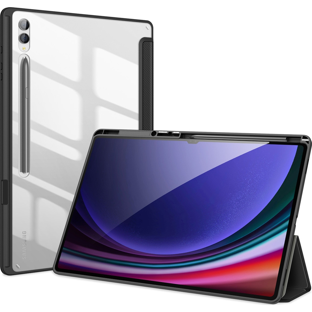 Etui z klapką Dux Ducis Toby do Galaxy Tab S10 Ultra/S9 Ultra/S8 Ultra, czarne